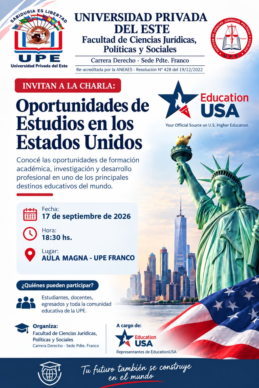 “OPORTUNIDADES DE ESTUDIOS EN LOS ESTADOS UNIDOS”